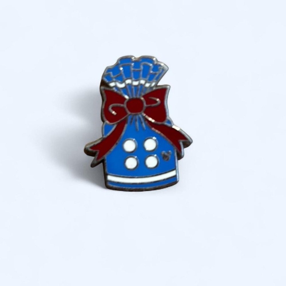 Blue and Red Bow Disney Enamel Pin